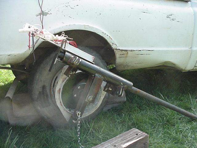alternator connected to wheel hub for power testing