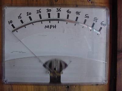 BIG 8x10 inch analog meter with new hand-drawn scale
