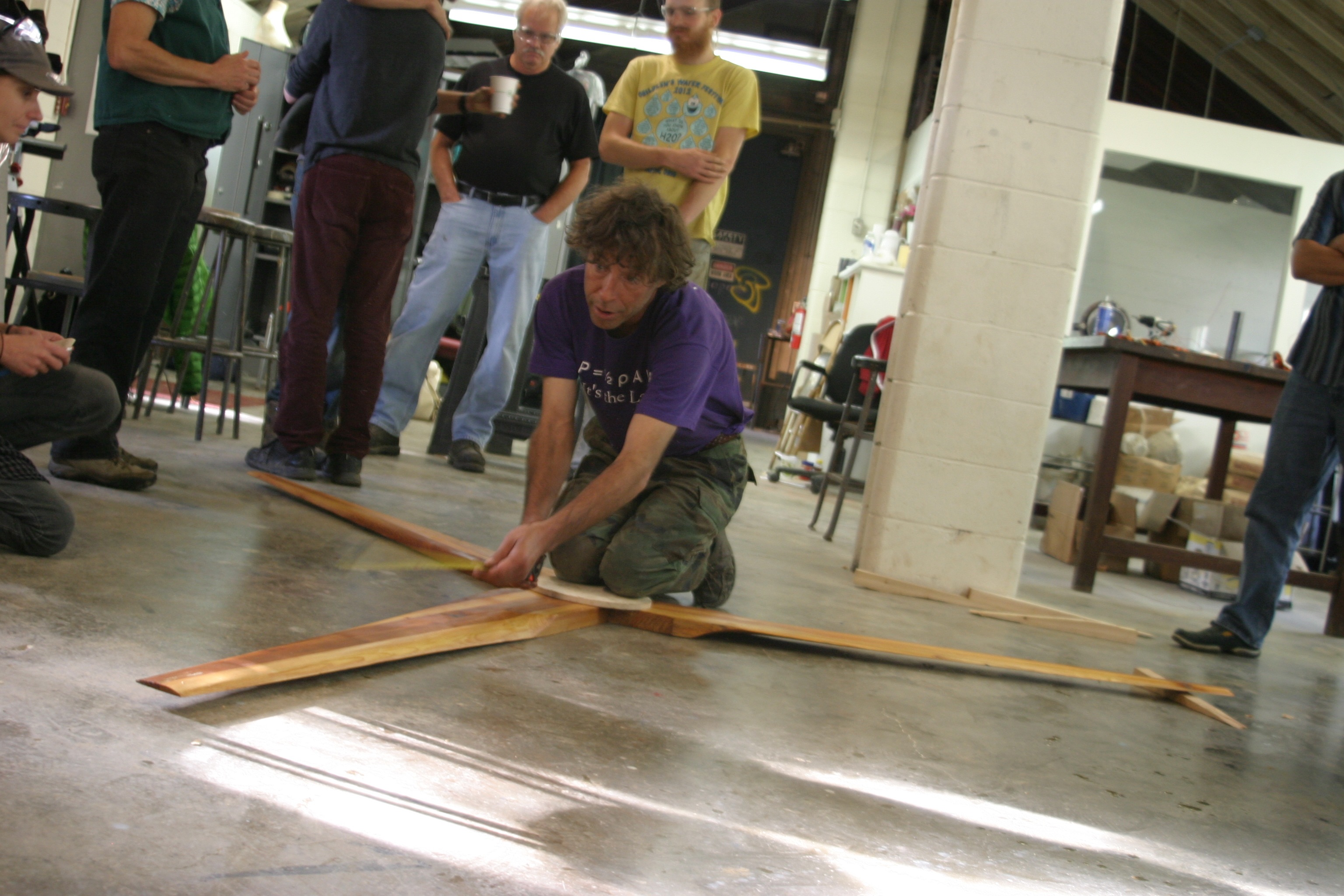 Homebrew wind power class, Antioch College, Yellow Springs, Ohio 2014