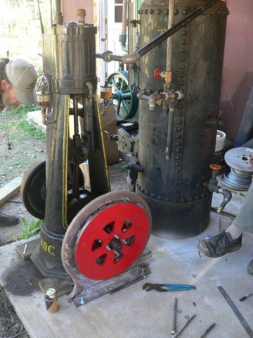 Steam Engine with homebrew alternator